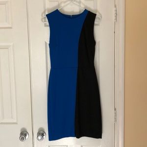 Black and blue dress perfect for work